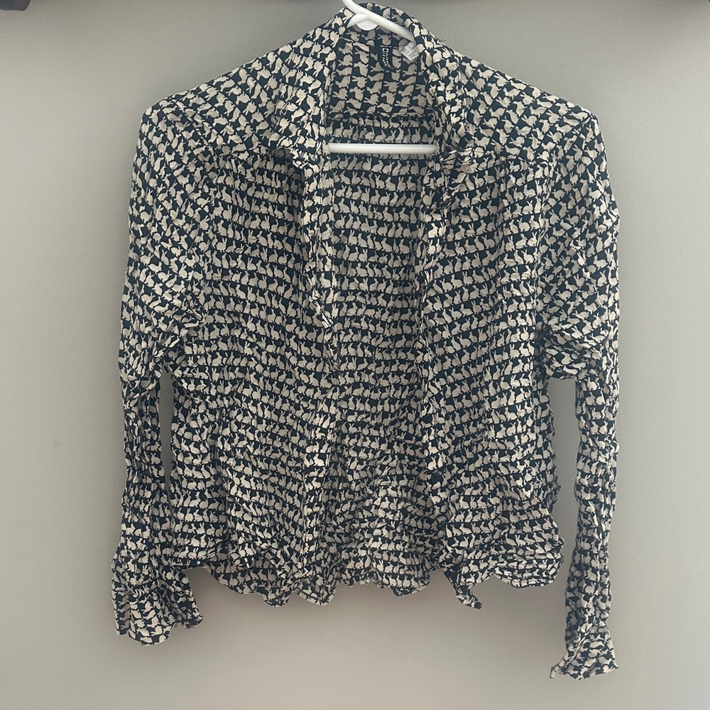 Black and White Rabbit H&M Top